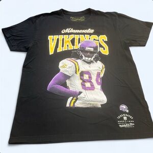 Mitchell & Ness Size Large Randy Moss Vikings Black T-shirt